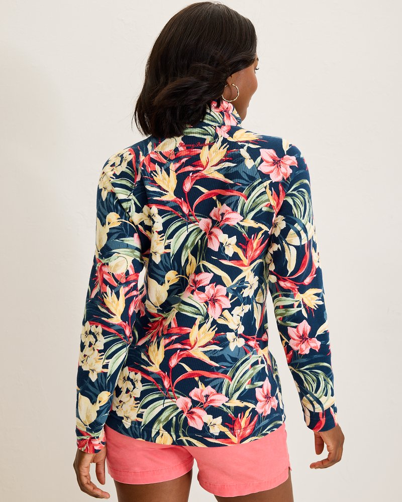 Tommy Bahama Top Pick - Aruba Flora Amora Half-Zip Sweatshirt