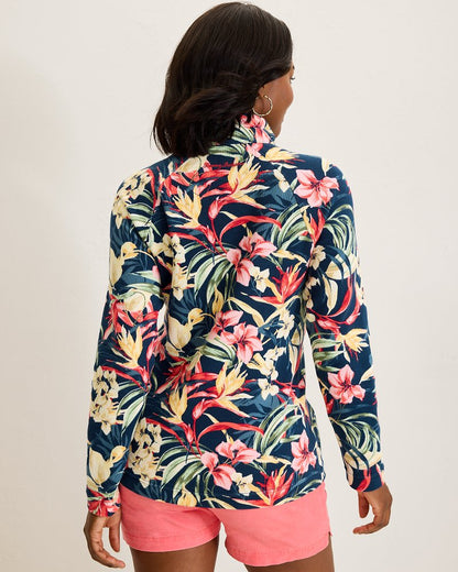 Tommy Bahama Top Pick - Aruba Flora Amora Half-Zip Sweatshirt