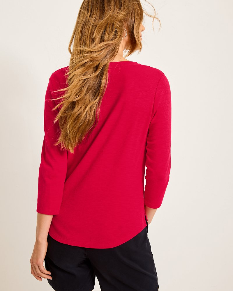 Tommy Bahama Popular - Ashby Isles Scoop-Neck 3/4-Sleeve T-Shirt
