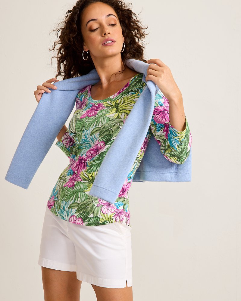 Tommy Bahama Top Pick - Ashby Isles Jungle Jewels 3/4-Sleeve T-Shirt