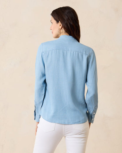 Tommy Bahama Premium - Chambray All Day Long-Sleeve Shirt