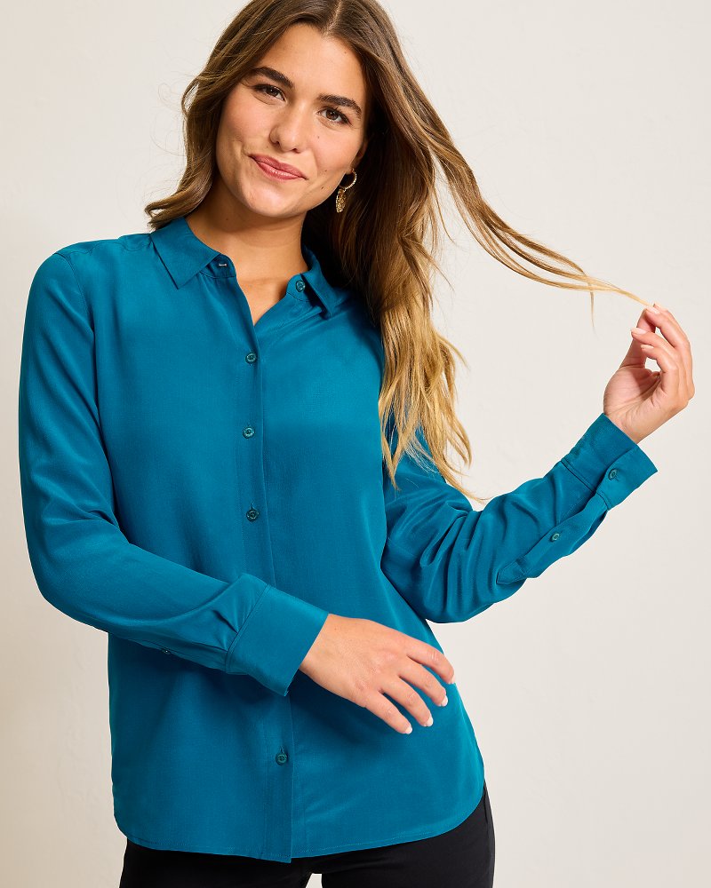 Tommy Bahama Exclusive - Classic Long-Sleeve Silk Shirt
