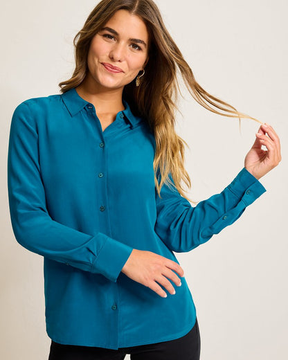 Tommy Bahama Exclusive - Classic Long-Sleeve Silk Shirt