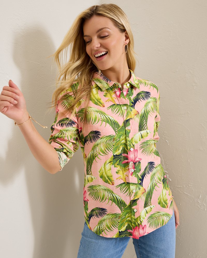 Tommy Bahama Exclusive - Coastalina Frond Royal Linen Shirt