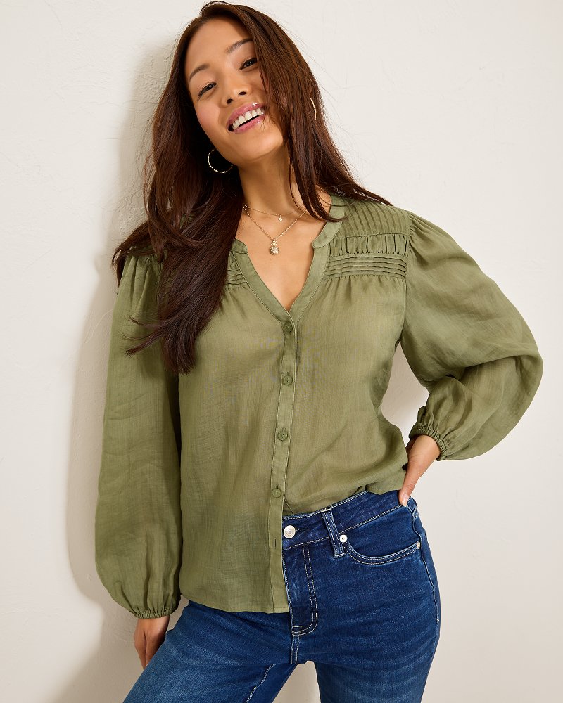 Tommy Bahama Value - Palm Breeze Pintuck Blouse