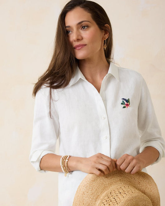 Tommy Bahama Trending - Coastalina Coastal Palms Linen Shirt