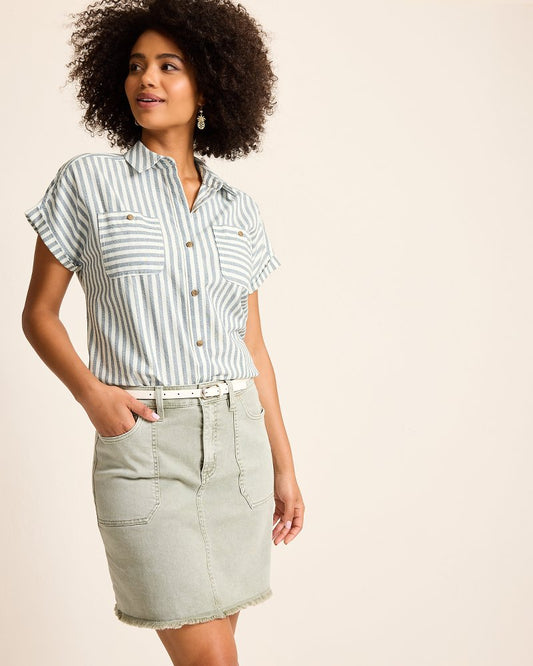 Tommy Bahama Discount - Seaway Stripe Coastal Twill Shirt