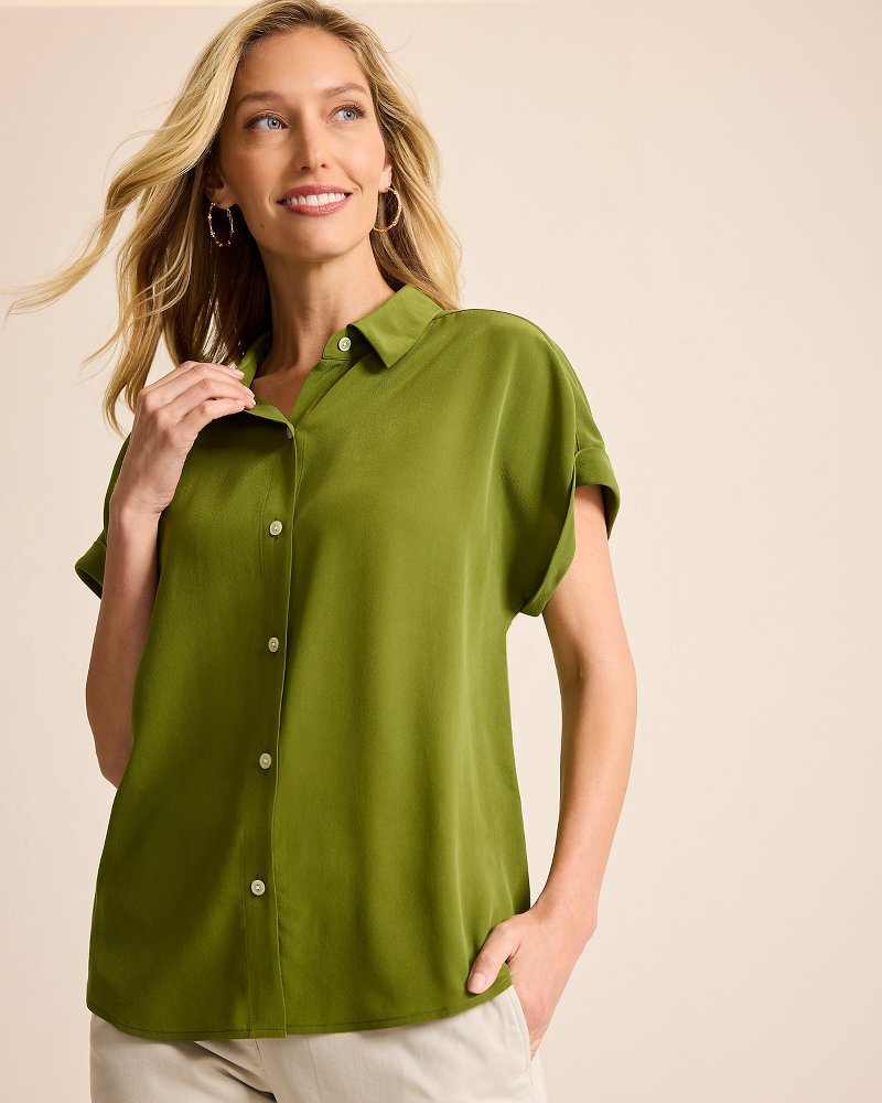 Tommy Bahama Customer Favorite - Silk Dolman Camp Shirt