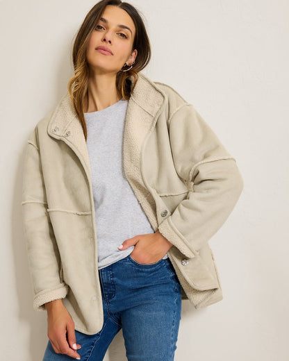 Tommy Bahama Best Price - Reversible Faux Shearling Coat