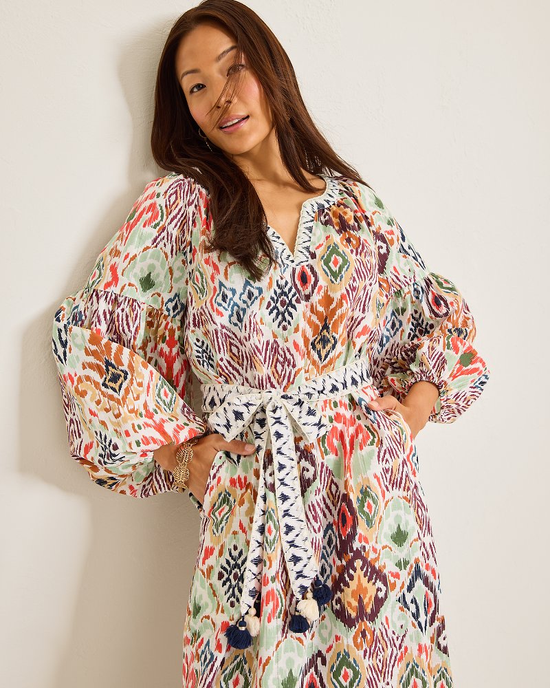 Tommy Bahama Customer Favorite - Vista Cove Long-Sleeve Midi Dress