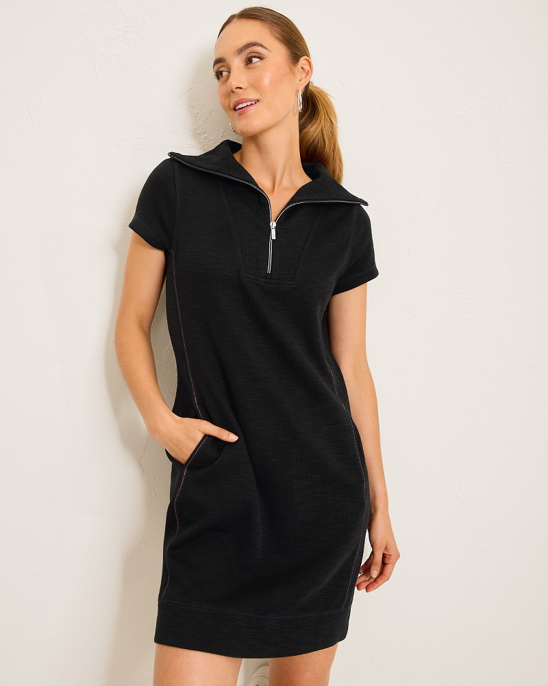 Tommy Bahama Trusted - Tobago Bay Half-Zip Collared Dress