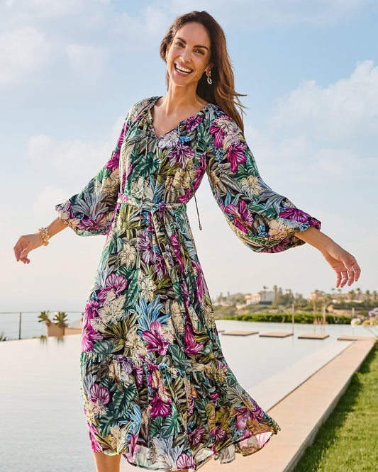 Tommy Bahama Best Price - Jungle Jewels Shimmer Maxi Dress