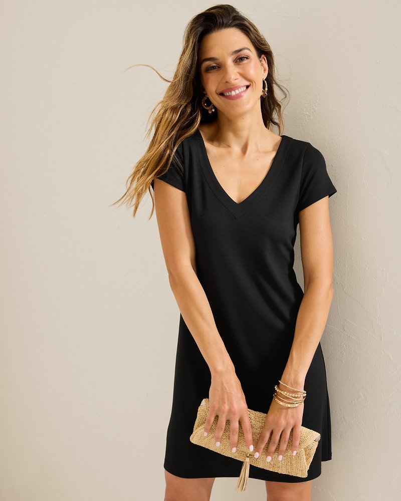 Tommy Bahama Popular - Darcy V-Neck Short Dress