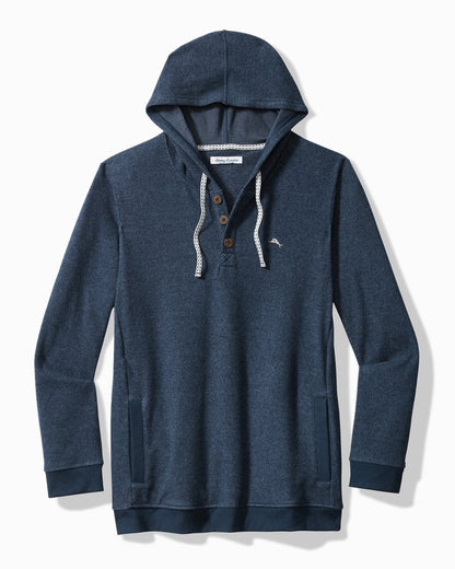 Tommy Bahama Everyday - Big & Tall Textured Twill Stripe Hoodie