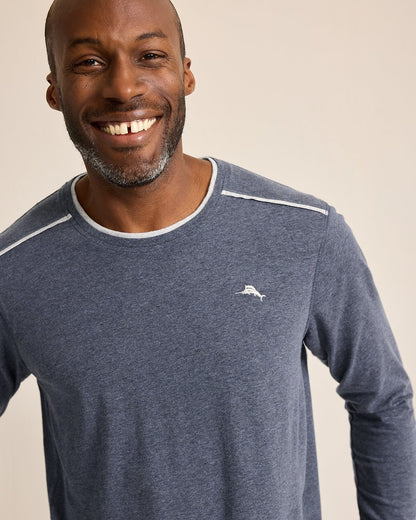 Tommy Bahama Trusted - Big & Tall Jersey Long-Sleeve Crewneck T-Shirt
