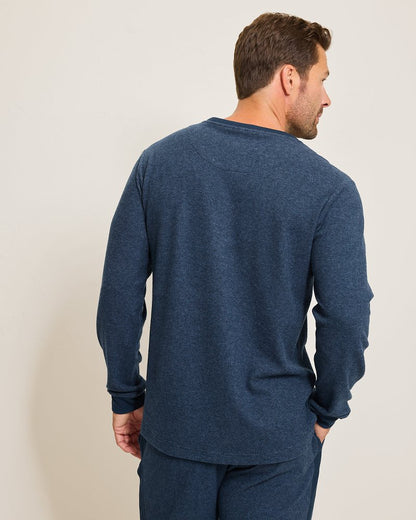 Tommy Bahama Best Price - Textured Twill Stripe Crew Long-Sleeve Top