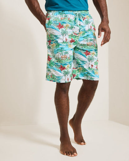 Tommy Bahama Customer Favorite - Woven Tropical Print Pajama Shorts