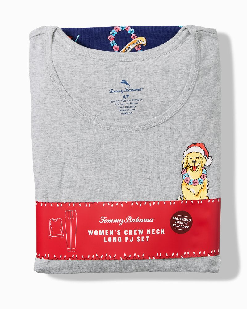 Tommy Bahama Latest - Holiday Dog Long Sleeve & Pants Family Pajama Set