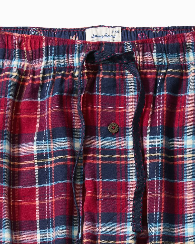 Tommy Bahama Premium - Big & Tall Flannel Plaid Pajama Pants