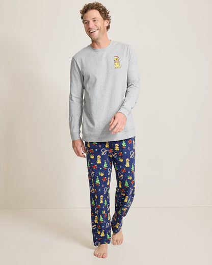 Tommy Bahama Featured - Big & Tall Holiday Dog Long Sleeve & Pants Pajama Set