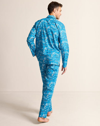 Tommy Bahama Discount - Woven Long Sleeve & Pants Pajama Set