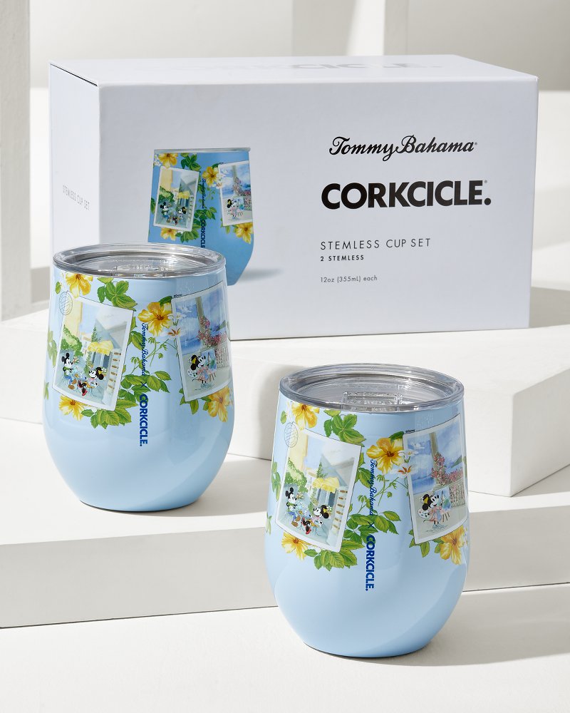Tommy Bahama Premium - Disney x Corkcicle Stemless 12-oz. Wine Cups - Set of 2