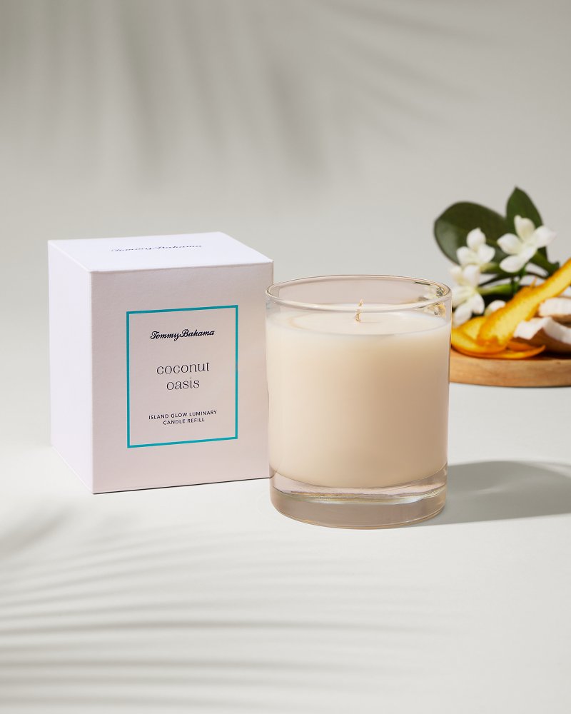 Tommy Bahama Discount - Island Glow Luminary Candle Refill - Coconut Oasis