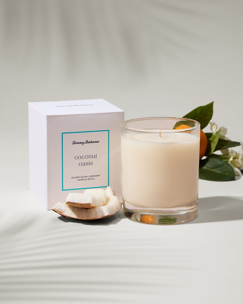 Tommy Bahama Discount - Island Glow Luminary Candle Refill - Coconut Oasis
