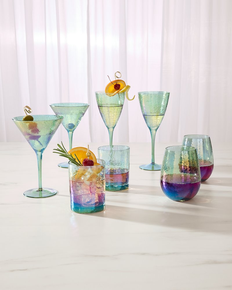 Tommy Bahama Customer Favorite - Luster Martini Glasses — Set of 2