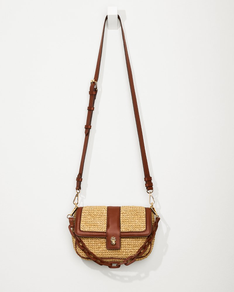Tommy Bahama Recommended - Raffia & Leather Chain Crossbody