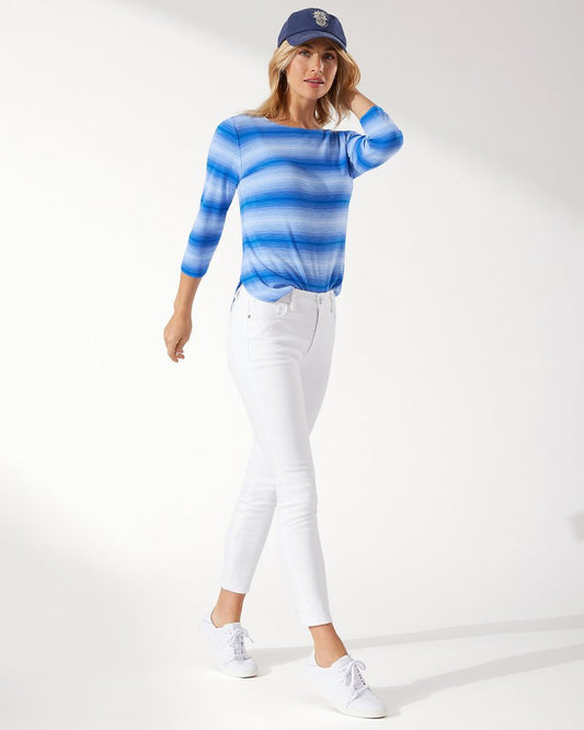 Tommy Bahama Everyday - Ella Twill High-Rise Ankle Jeans