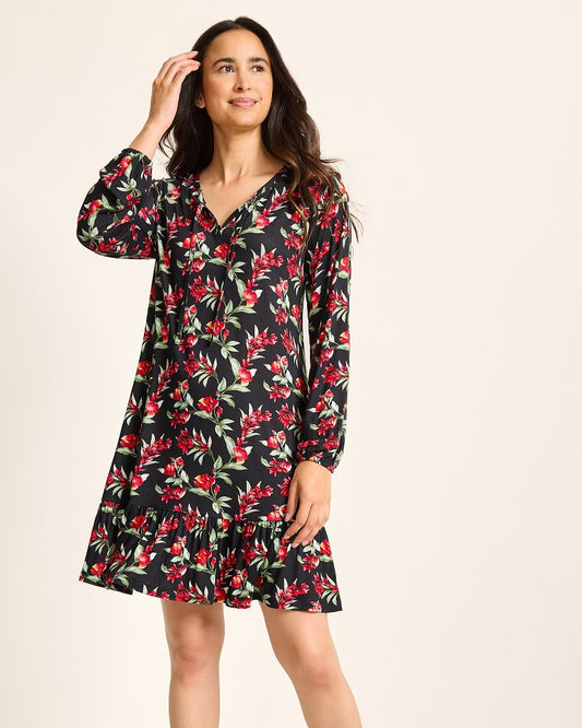 Tommy Bahama Discount - Jersey Long-Sleeve Short Sleep Dress