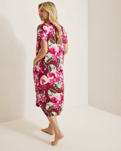 Tommy Bahama Classic - Satin Maxi Sleep Caftan