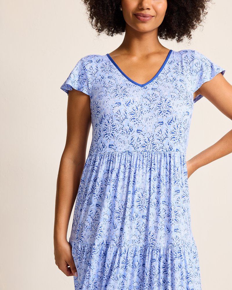 Tommy Bahama Discount - Jersey Short-Sleeve Maxi Sleep Dress