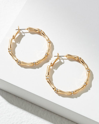 Tommy Bahama Great Value - Island Essence Bamboo Hoop Earrings